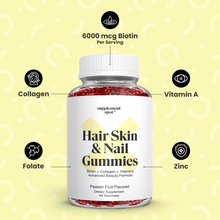 Hair, Skin, & Nail Gummies: Promotes Healthy Hair & Strong Nails