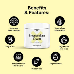 Crème de prégnénolone - 4 oz.